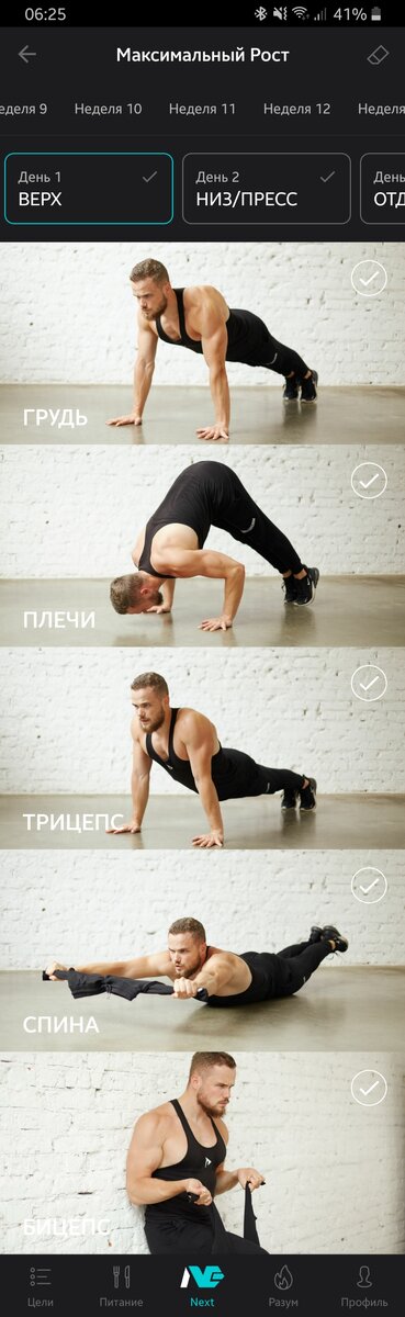 Пример одного дня