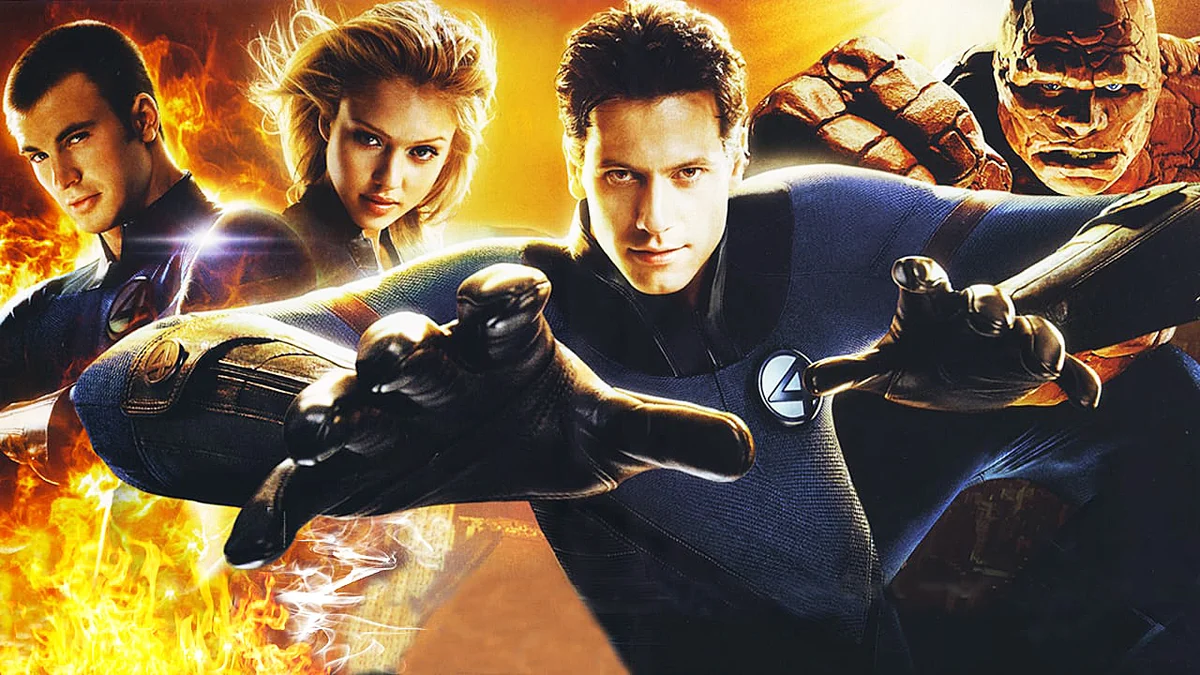 Фантастическая четверка 2005. Фантастическая четверка фильм 2005. Фантастическая четверка 2005 Постер. Супер четверка фильм.