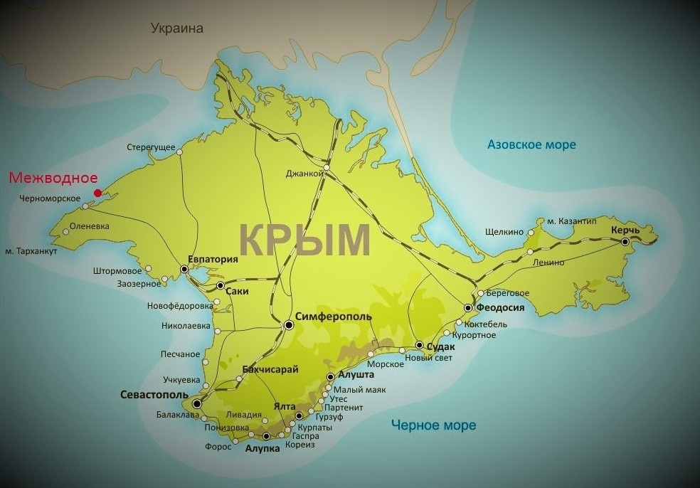 Карта Крыма. Источник: v-pyt.ru