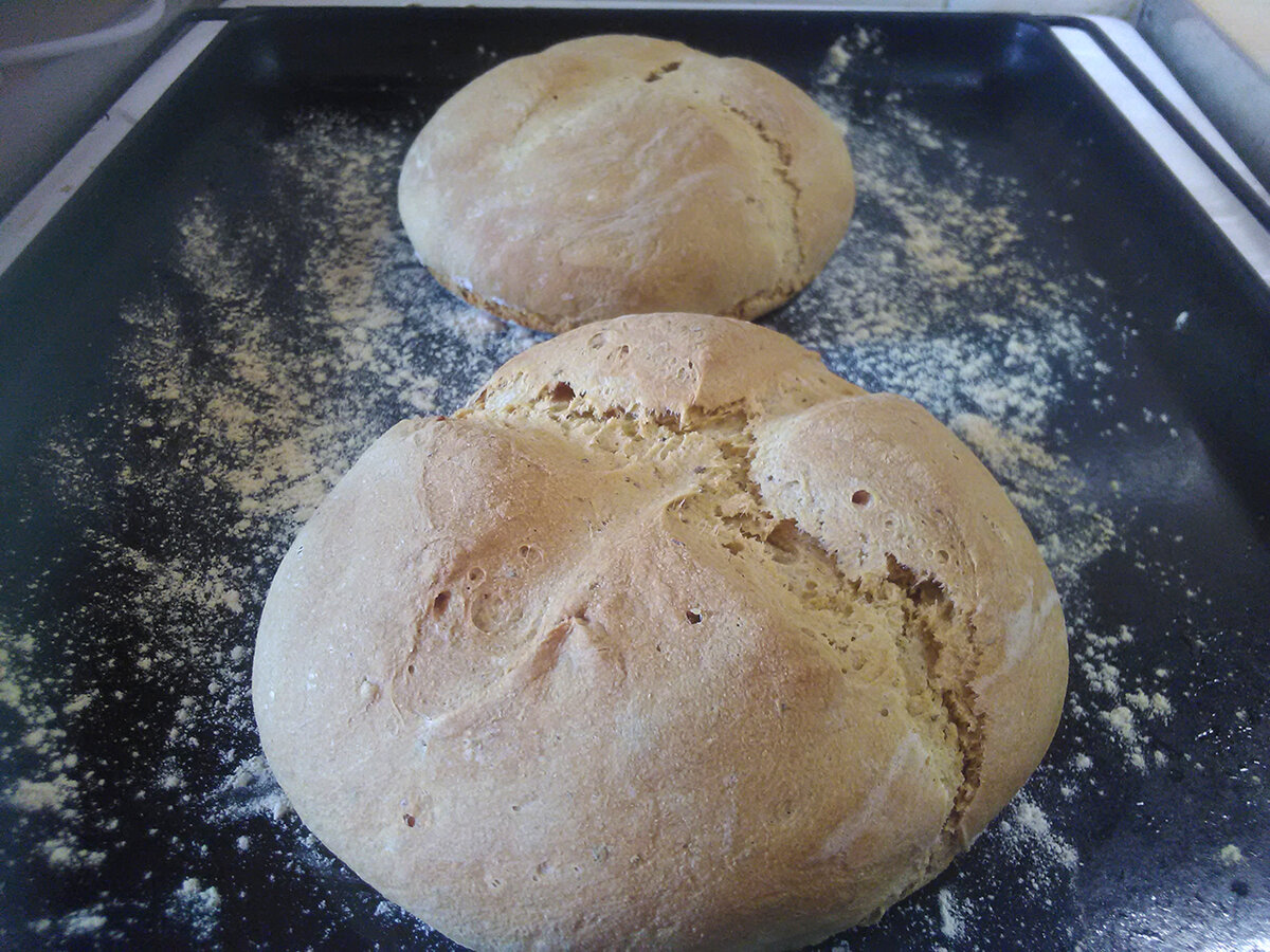 Хлеб из кукурузной и пшеничной муки