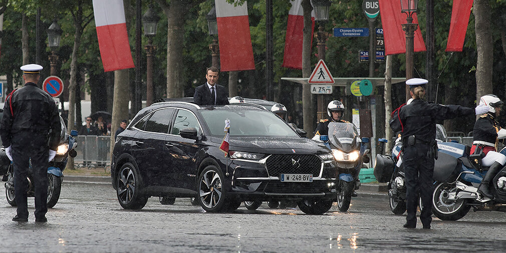 DS 7 Crossback, автомобиль Эммануэля Макронна.