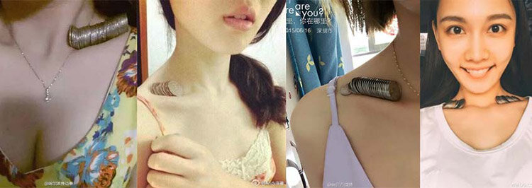 Еще один челлендж на тему худобы: мол, если можешь удержать на ключицах грузик, все в порядке