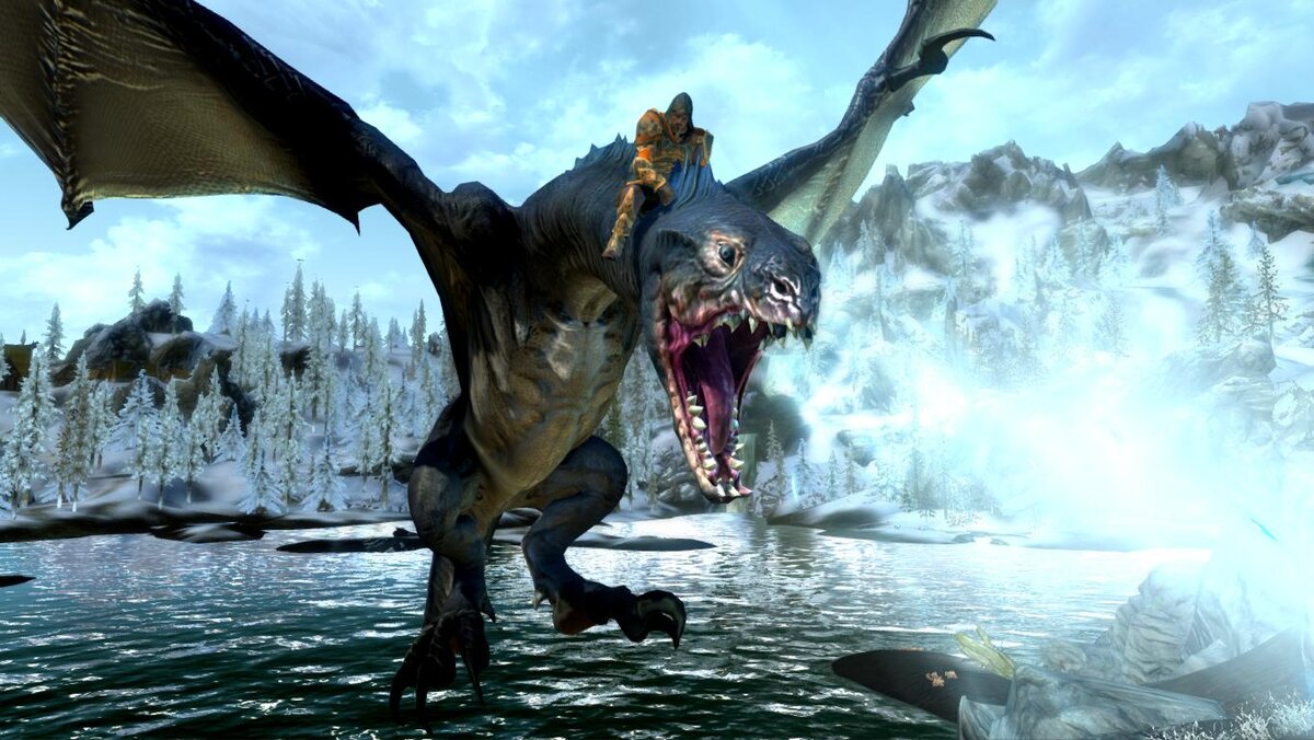 полёт на змеевидном драконе