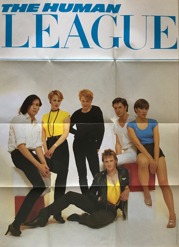 Постер группы The Human League, который вкладывали в синглы