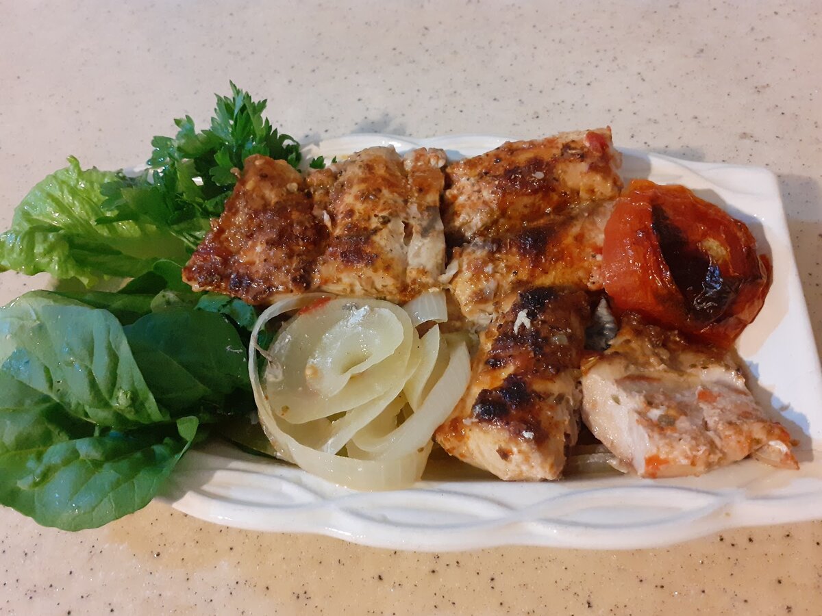 Рыба в лимонном соке с овощами