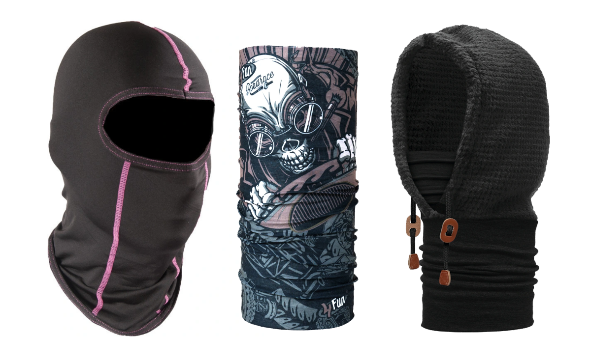 Балаклава или маска-подшлемник нужна для дополнительной защиты от холода и ветра 