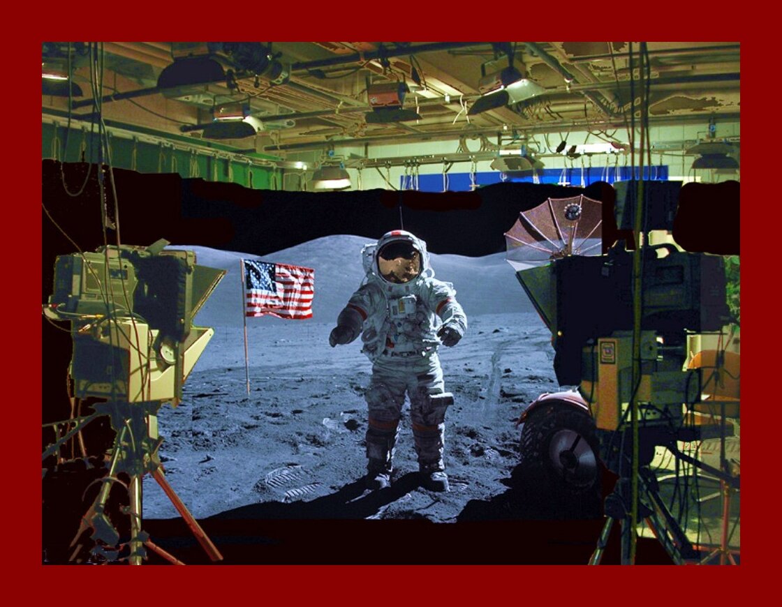 Луна правда или вымысел. Американцы на Луне. Американские астронавты на Луне. Съёмка высадки на луну американцев. Павильон съемки высадки на луну.
