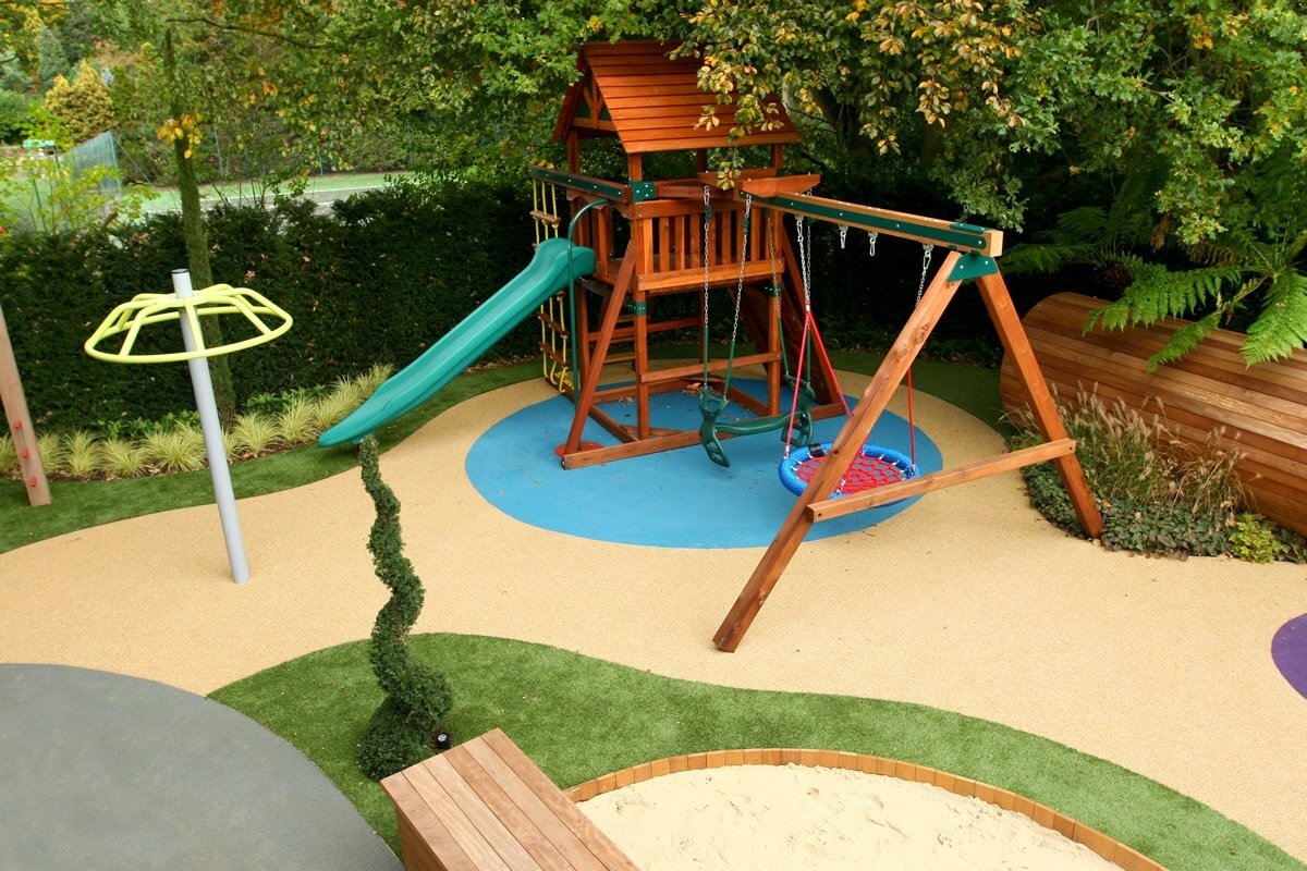 Ландшафтный дизайн детского сада - 67 фото