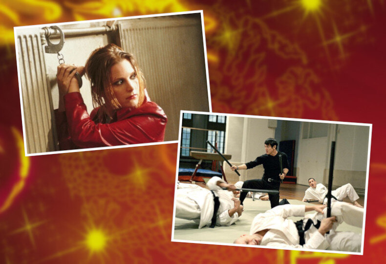 Кадры из фильма "Поцелуй дракона" (2001, колаж автора)