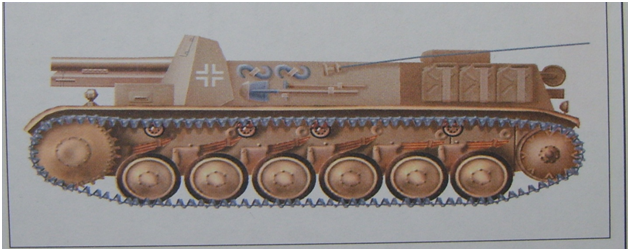 САУ sIG 33, 150-mm гаубица на базе шасси танка Pz. KPFW II.