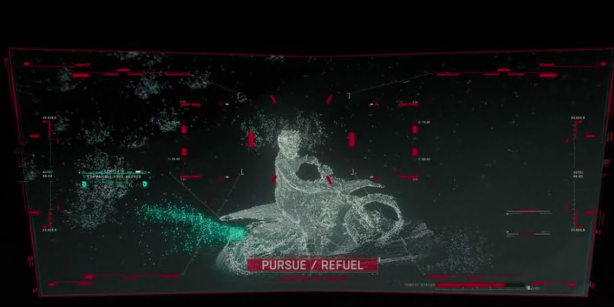 Так Майлз впервые привлёк к себе внимание боевого робота - как источник ценного ресурса - топлива (с) Кадр из фильма