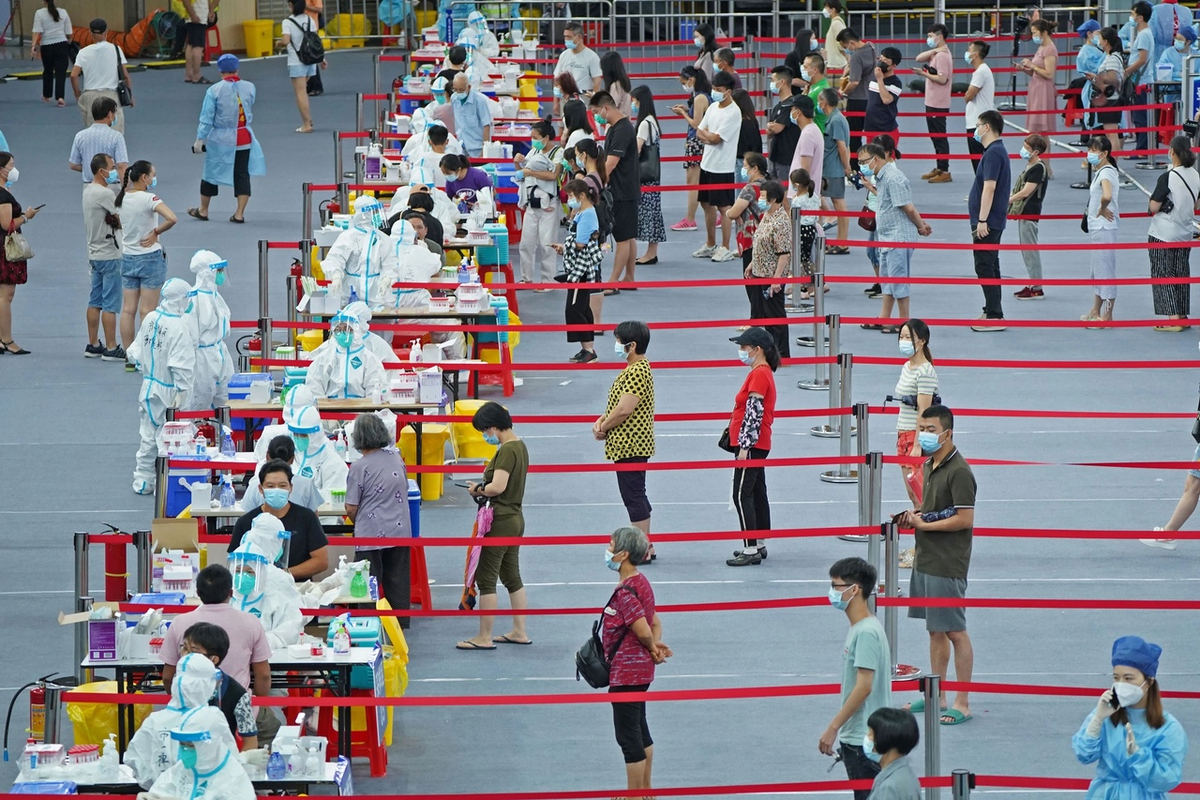 Массовое тестирование в Гуанчжоу