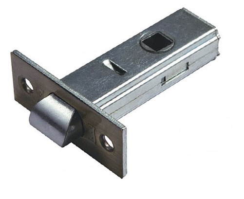 Защелка межкомнатная с металлическим язычком.