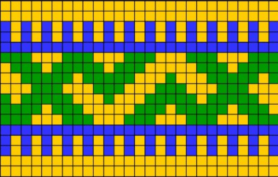 Простые схемы орнаментов для вязания спицами