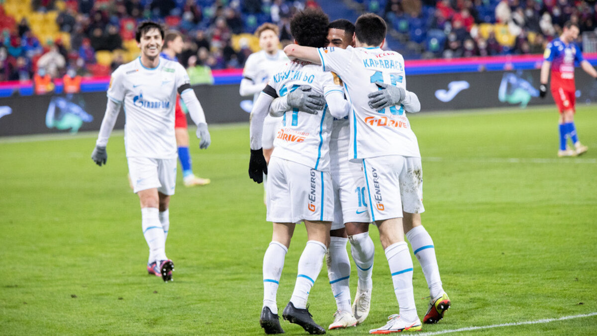 Кадр с матча ЦСКА - Зенит