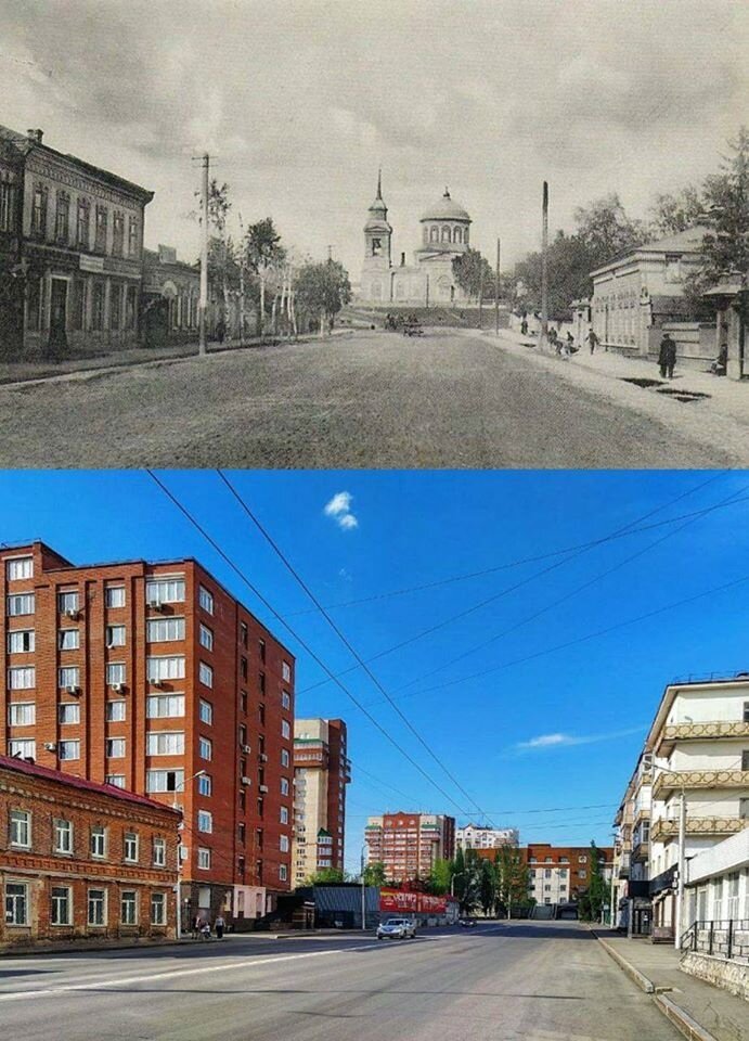 1910 год. Тверская улица в 19 веке. Боровичи 100 лет назад и сейчас. Сто лет улице города. Центр курск дореволюционный.