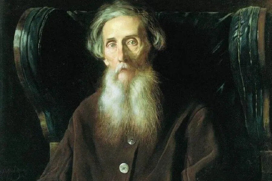 Портрет Владимира Даля, 1872 год. Художник Василий Перов. Фоторепродукция из открытых источников. 
