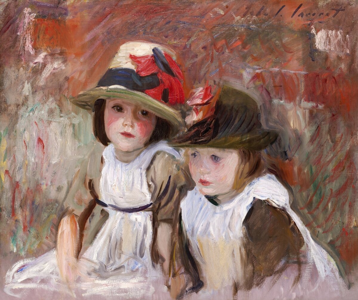 Village Children (1890) by John Singer Sargent. Original from Yale University Art Gallery. Digitally enhanced by rawpixel. Источник: rawpixel.com