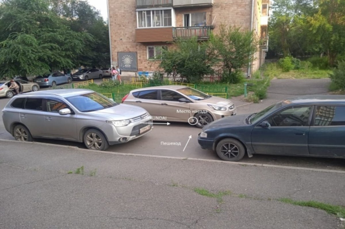    Схема одного из ДТП.