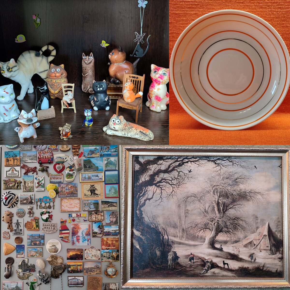 Коллаж для обложки, примеры сувениров разных лет