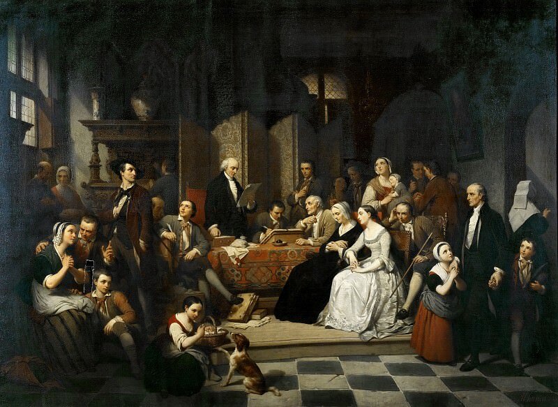 Алоиз Юнен "Чтение завещания".