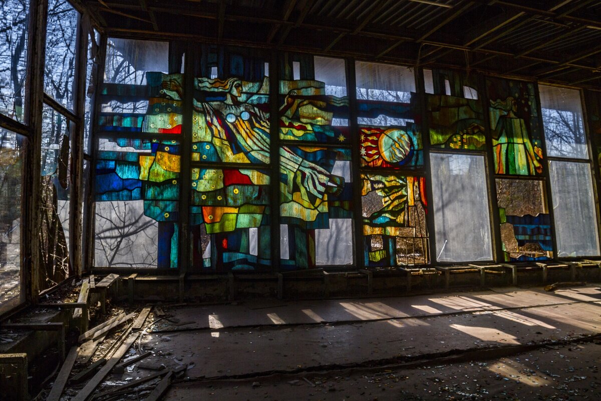 Романтическое место в Чернобыльской зоне — кафе 