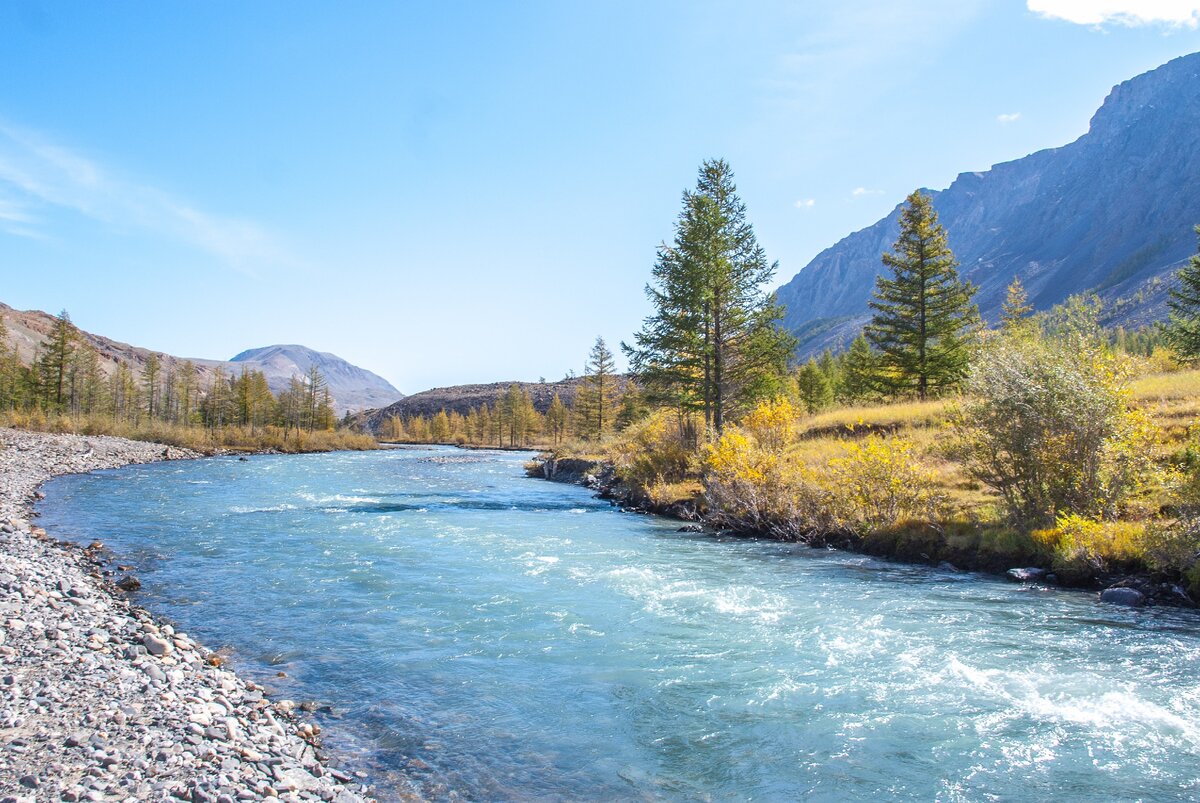 Водные ресурсы бирюзовая Катунь