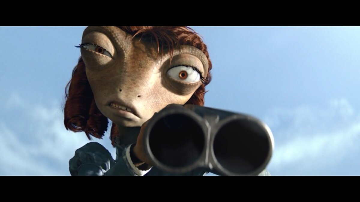 Кадр из мультфильма "Ранго"