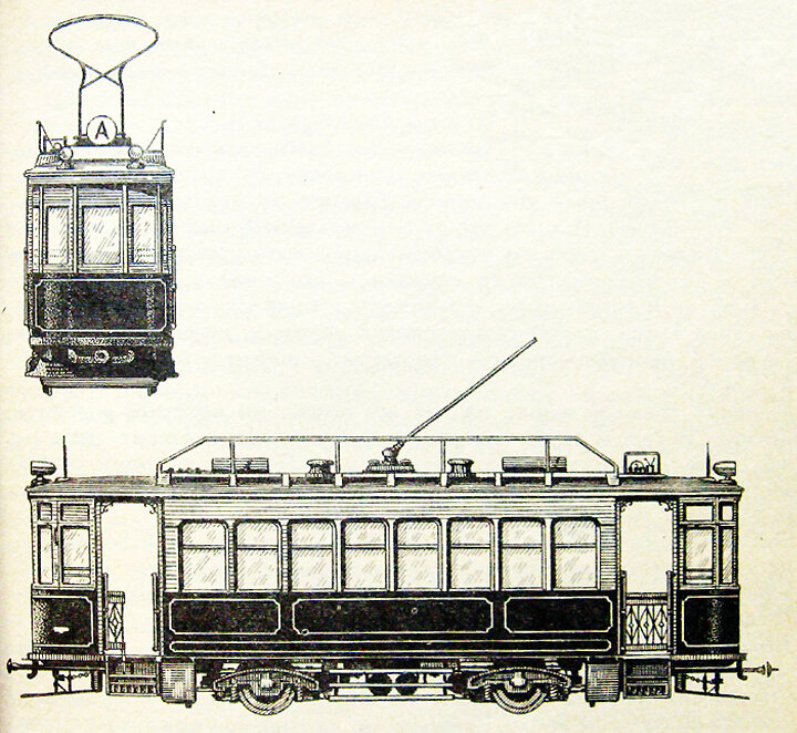 Модель первого трамвая Минска
