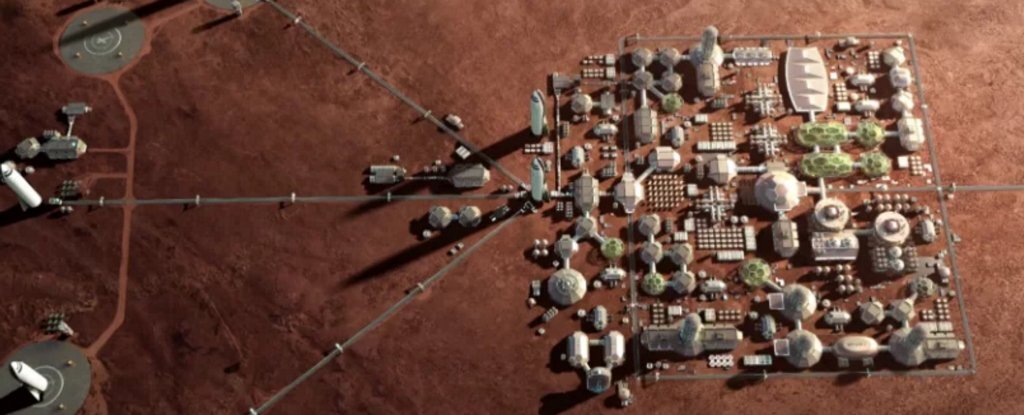 Снимок колонии аннунаков на Марсе со спутника