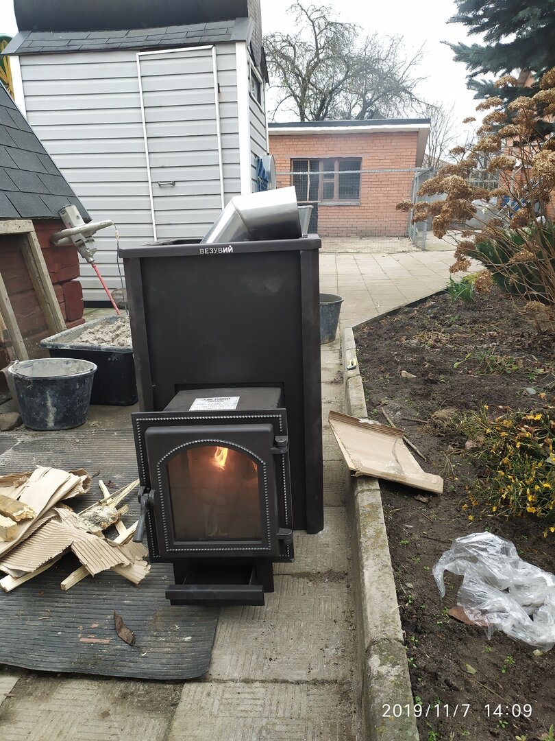 Первая топка печи 