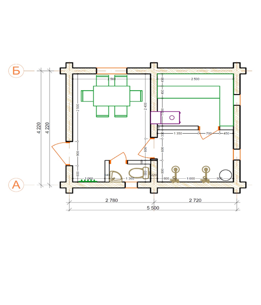 План моей бани