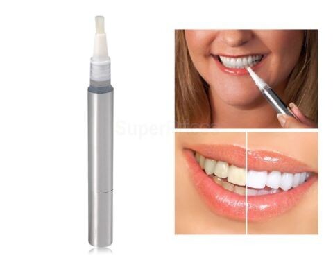 Пример того как выглядят зубы до и после отбеливания