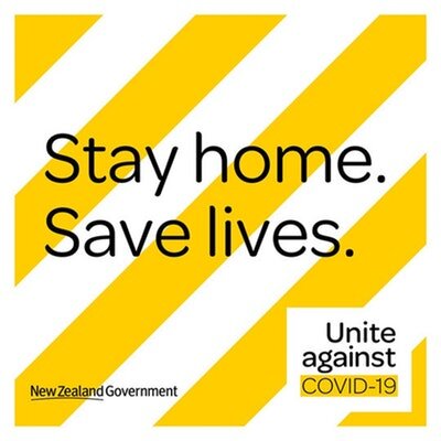 Рекламный слоган карантина в Новой Зеландии. 