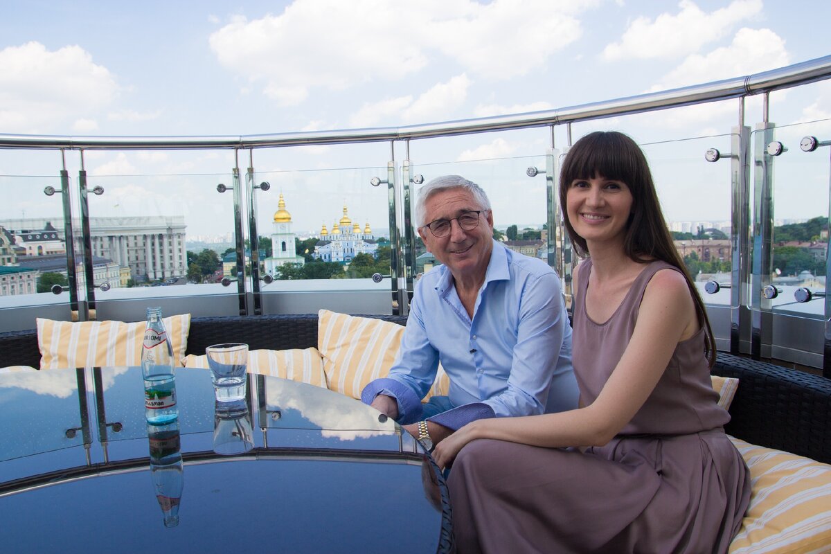 Сергей Бабушкин с автором фильма Ольгой Полонской