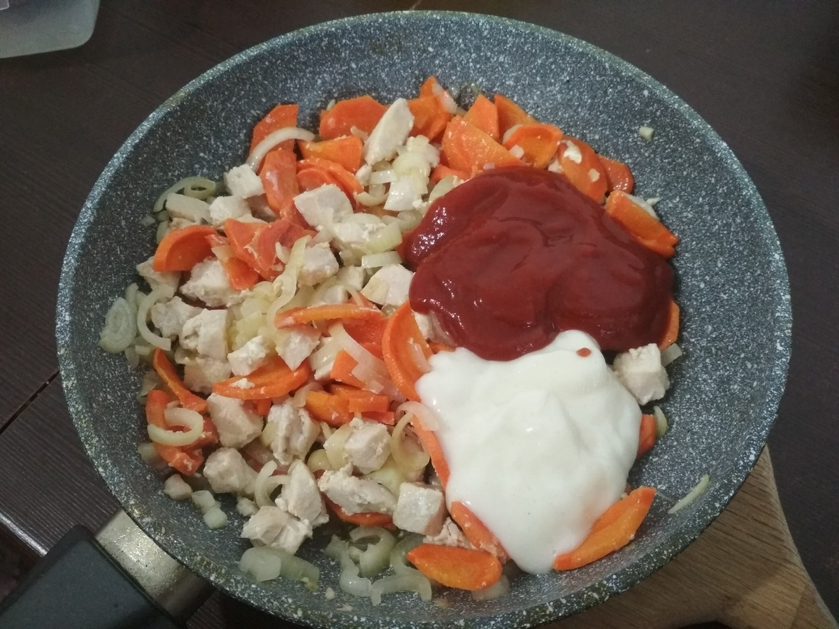 Овощи с мясом.