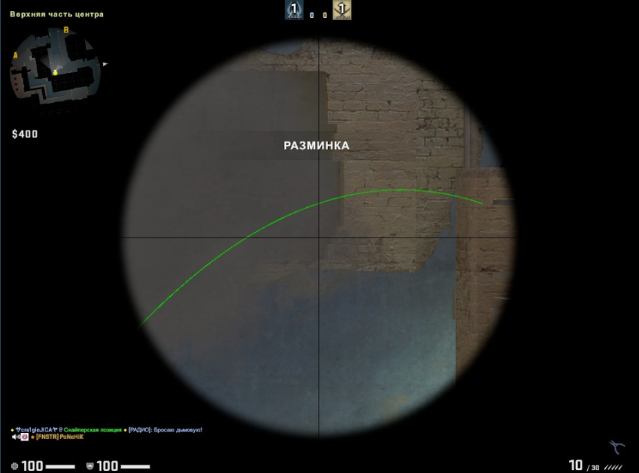 Вид с топ-mid