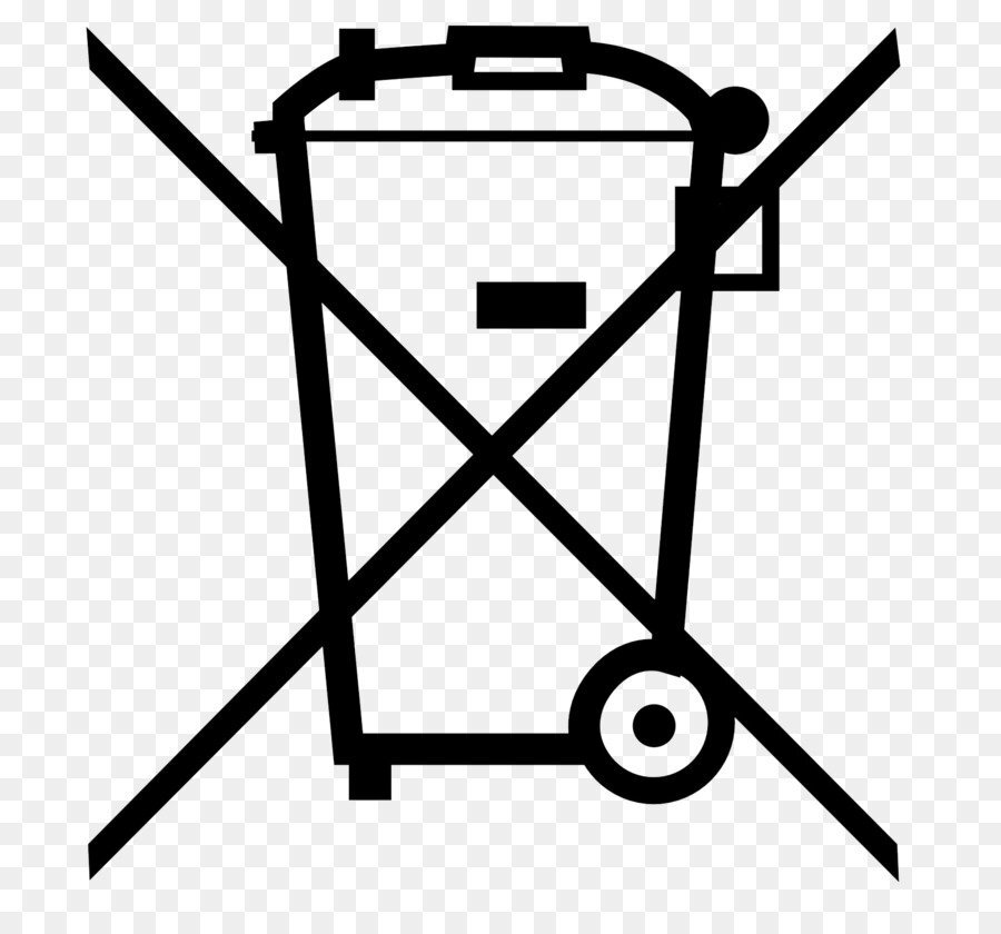Знак - WEEE (отходы электрического и электронного оборудования). Значок перечеркнутый мусорный контейнер. Знак не выбрасывать. Пиктограмма утилизация.