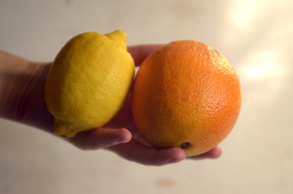 Цитрусовые (цедра и сок)