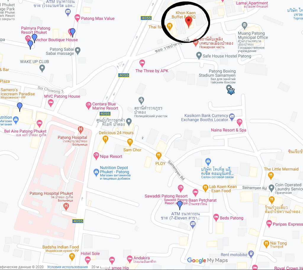 Патонг пхукет таиланд карта