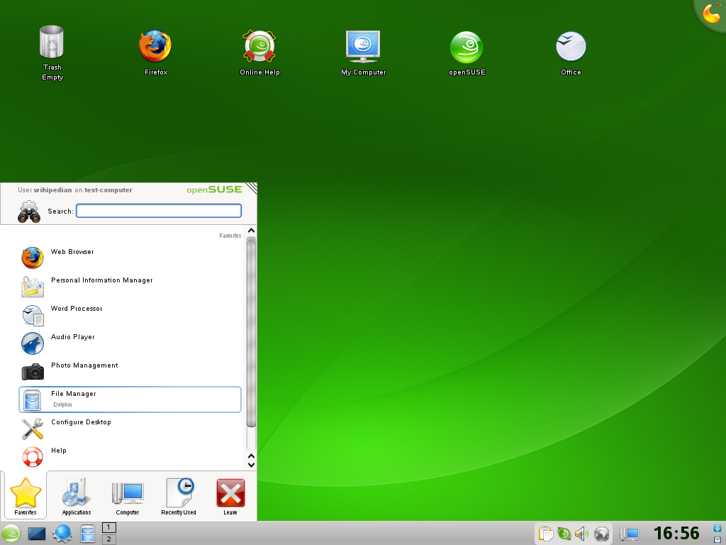 Open desktop file. Линукс OPENSUSE. Дистрибутивы SUSE Linux. Операционная система OPENSUSE. Опен SUSE Linux.