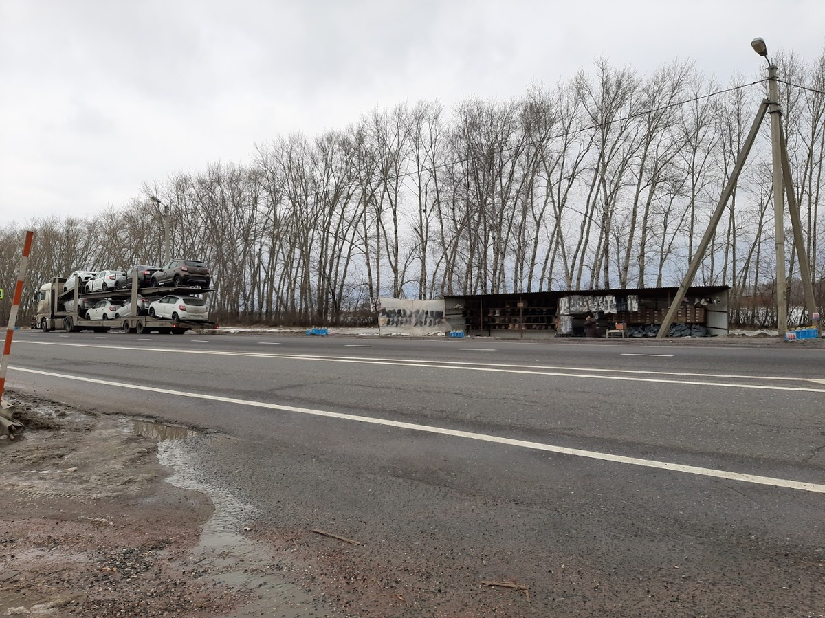 Трасса М5 в районе города Нижний Ломов