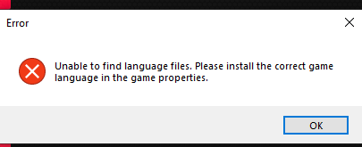 Ошибка unable to find language file при запуске Watch Dogs Legion