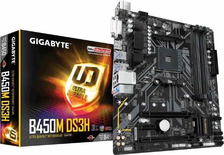 Материнская плата Gigabyte B450M DS3H