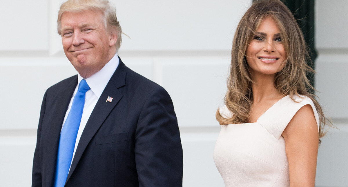 Дональд и Меланья  Трамп.