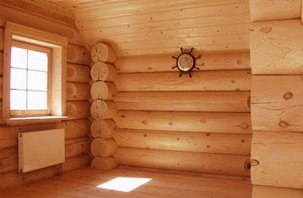 Сруб- один из вариантов стен, не требующий отделки