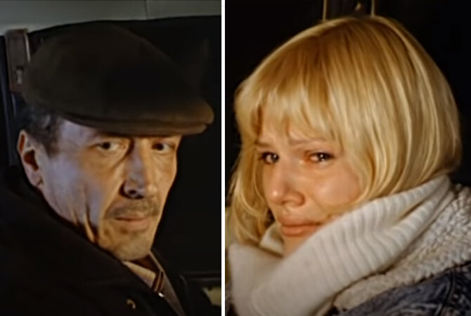 Александра Захарова и Альгис Матулёнис в фильме  «Заложница», 1990 год 