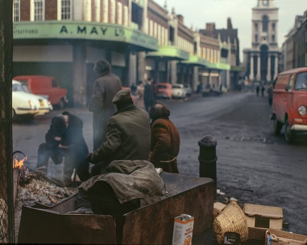 Рынок Спиталфилдс, 1975 ( https://www.bbc.com/DAVID GRANICK. )