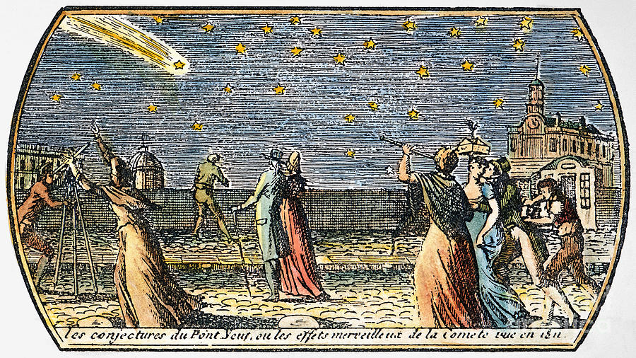 Большая комета, 1811 год - в память об этом событии урожай этого года винодельческеский дом вдовы Клико назвал так шампанское. Маркетинговый ход оказался весьма успешным
