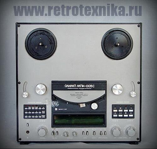 Катушечный магнитофон-приставка Олимп МПК-005 стерео // retrotexnika.ru